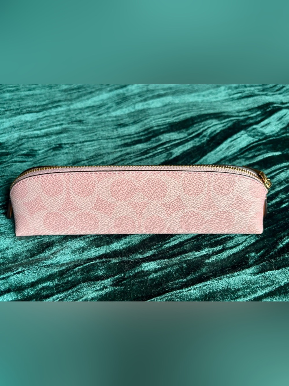 Coach Powder Pink Pencil Case Pouch for Handbag Bag